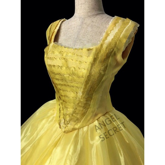 P210 COSPLAY beauty and beast princess belle Costume tailor made 2017 version