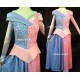 P740 sleeping beauty Cosplay Costume princesss women blue and pink