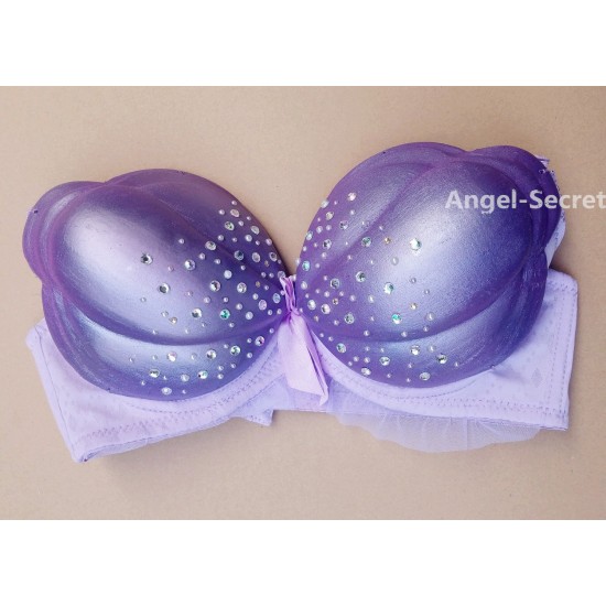shell bra MERMAID Ariel. purple bra. 
