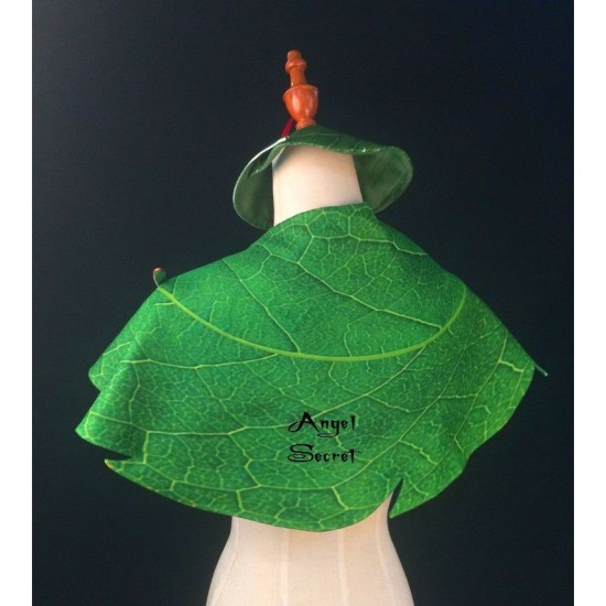 CH3 tinkerbell cape and hat with red feather