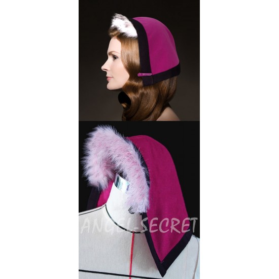 HA13 Anna  furry fur hat 