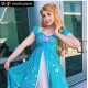 J230 women curtain dress Giselle cosplay from Enchanted TEAL PRINCESS