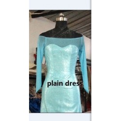 J717  ELSA Cosplay Costume Dress without sequins and the cape is not included