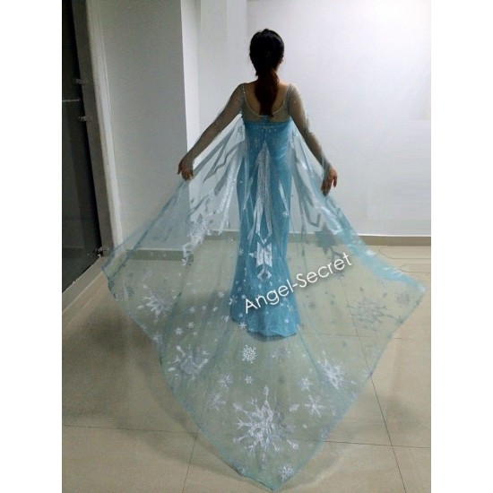 elsa dress and cape