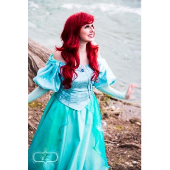 SK178 corset and sleeves for K178 Ariel costume, brooch is not included