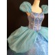 P131  Princess Cinderella Costume blue classic sparkle