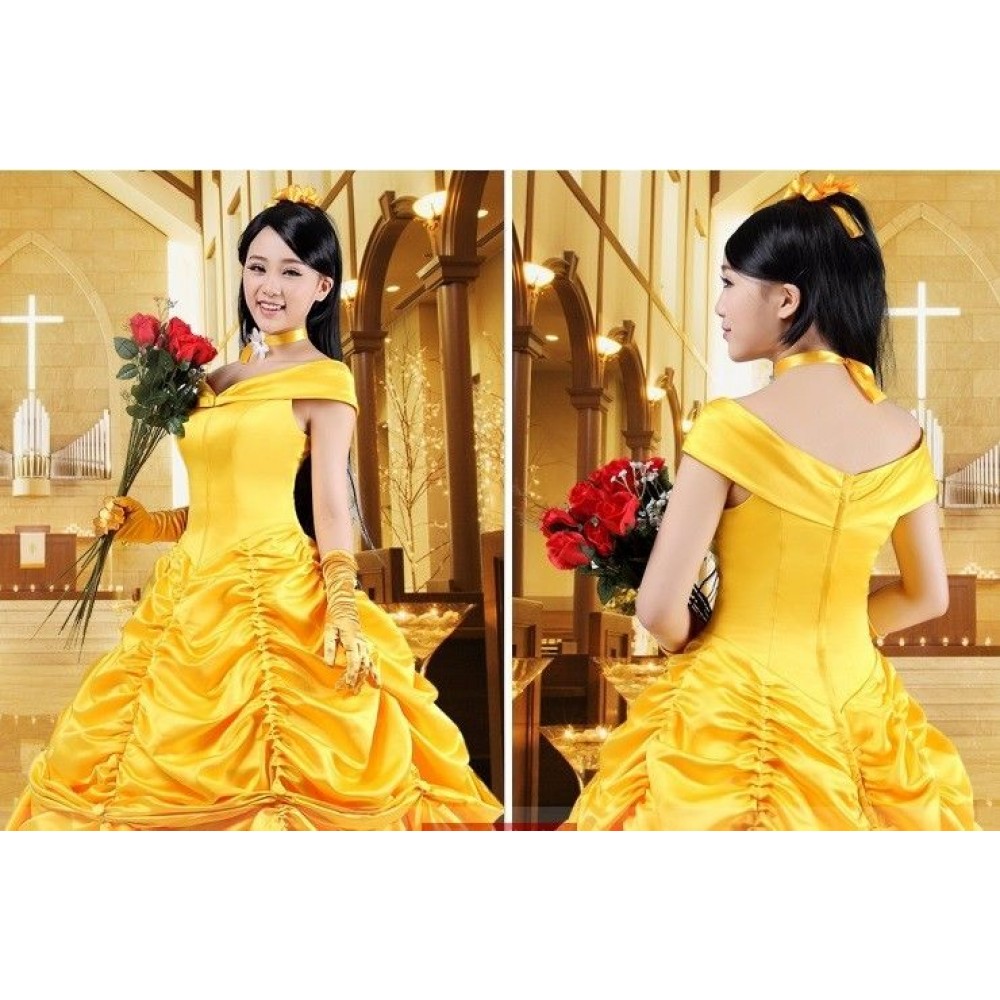 P133 COSPLAY beauty and beast princess belle Costume tailor made kid ...