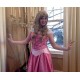 P140 COSPLAY Dress Princess sleeping beauty pink Costume Aurora women adult