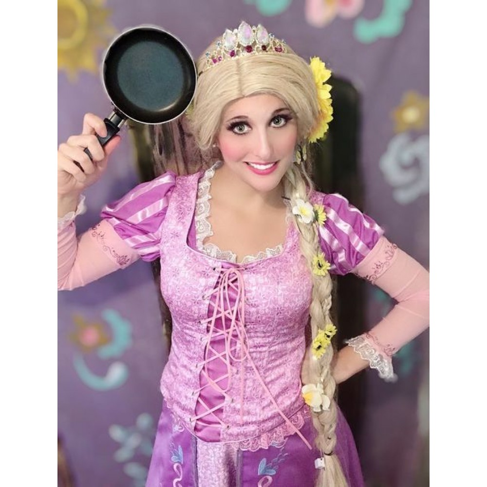 P144 Tangled Rapunzel Cosplay Costume Women Princess Dress Cosplay