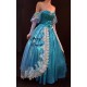 P157 New Little Mermaid Aqua Custom gown princess Ariel teal sequins shel