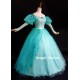 P180 Little Mermaid Aqua Custom gown princess Ariel teal sequins park version