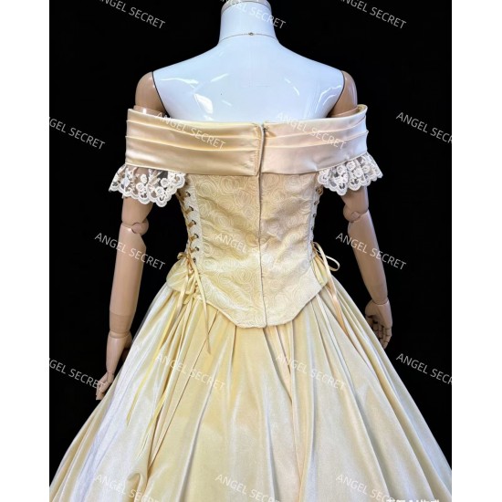 P206 Belle Ball Gown Cosplay Costume Inspired by Beauty and the Beast