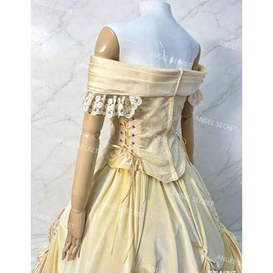 P206 Belle Ball Gown Cosplay Costume Inspired by Beauty and the Beast