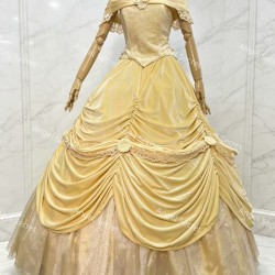 P206 Belle Ball Gown Cosplay Costume Inspired by Beauty and the Beast