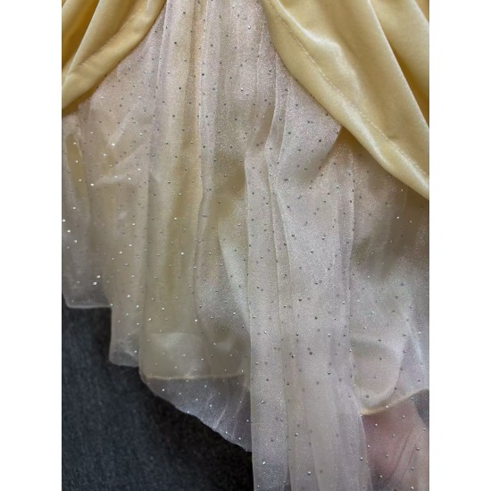 P206 Belle Ball Gown Cosplay Costume Inspired by Beauty and the Beast