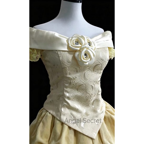P207 New Belle Ball Gown Cosplay Costume Inspired by Beauty and the Beast