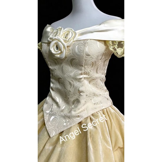 P207 New Belle Ball Gown Cosplay Costume Inspired by Beauty and the Beast