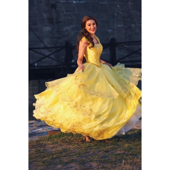 P210 COSPLAY beauty and beast princess belle Costume tailor made 2017 version