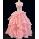 P228 Wicked Cosplay Dress Pink Glinda Cosplay Gown