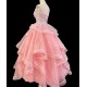 P228 Wicked Cosplay Dress Pink Glinda Cosplay Gown