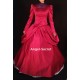 P233 STEP MOTHER burgundy gown with brooch park version for Cinderella
