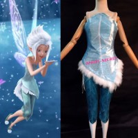 P256 periwinkle costume corset feather and pants SISTER OF TINKERBELL FAIRY blue