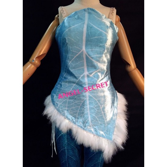 P256 periwinkle costume corset feather and pants SISTER OF TINKERBELL FAIRY blue