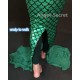 P335 Green Ariel mermaid Skirt Fish tail Costume STRETCH walkable