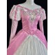 P375 Ariel mermaid Cosplay Costume Dress tailor made women princess pink gown