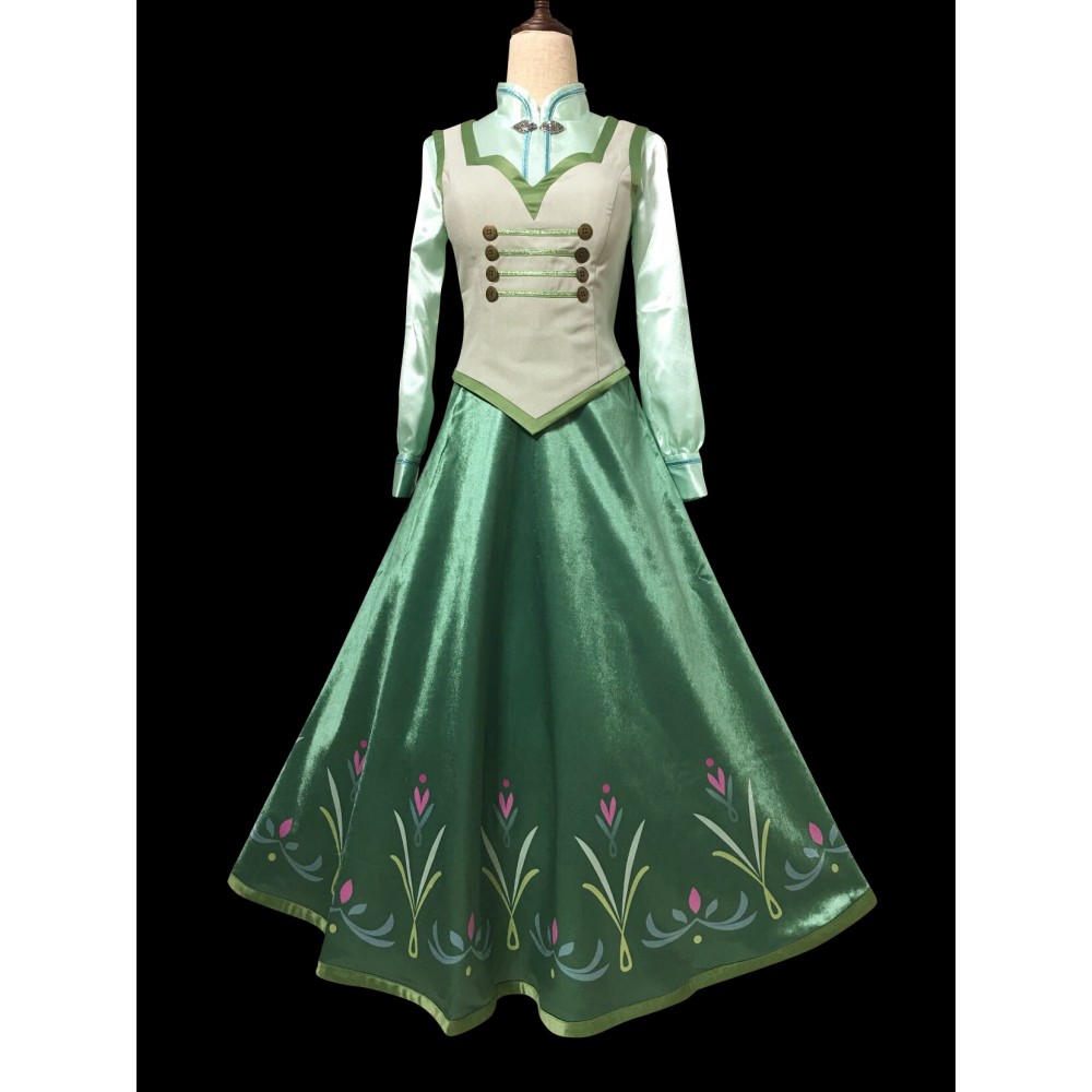 P380 Cosplay Frozen Anna Princess Costume Women Full Set Shirtcorsetskirt 2498