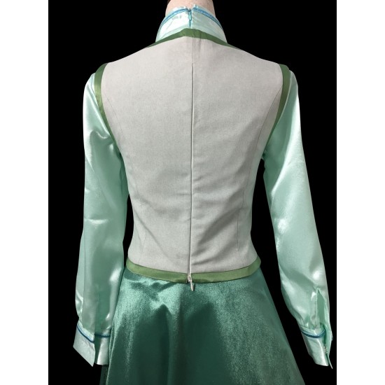 P380 COSPLAY FROZEN ANNA Princess Costume women FULL SET SHIRT+CORSET+SKIRT