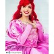 P390  Ariel mermaid Cosplay Costume Dress tailor made women princess pink gown