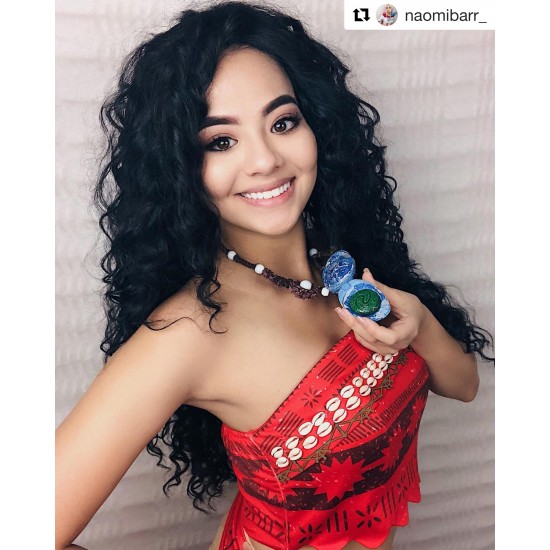 P500 moana costume with shells dirt effect printing  custom made size