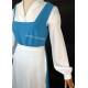 P640 Belle blue dress white shirt with white apron princess beauty and beast