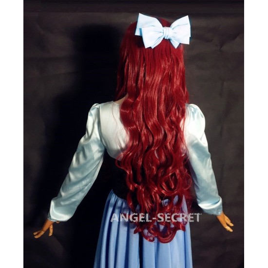 PS245 COSPLAY kiss the girl Ariel Princess little mermaid women costume with bow