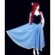 PS245 COSPLAY kiss the girl Ariel Princess little mermaid women costume with bow