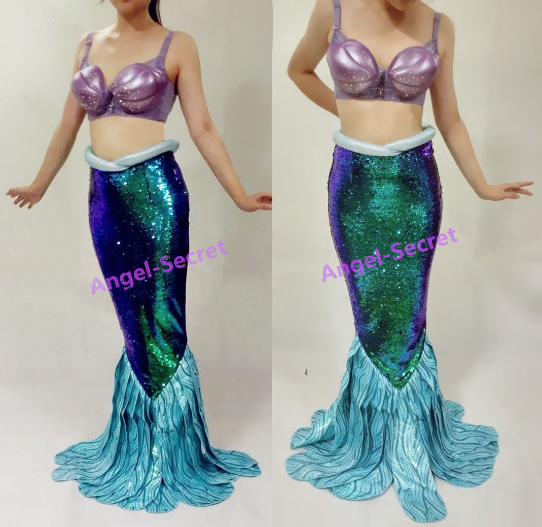 Buy Women Mermaid Costume, Pearl Body Chain Top, Green Mermaid Tail, Each  Item is Sold Separate Online in India - Etsy