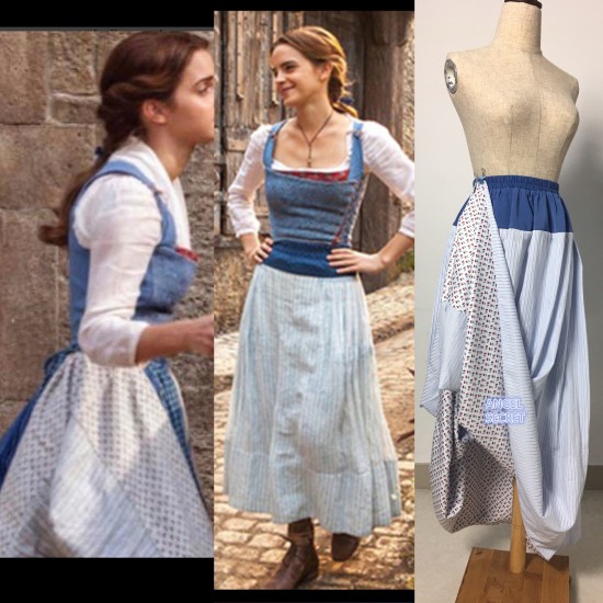 S110 COSPLAY beauty and beast princess belle Costume tailor made 2017 version Skirt only