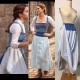 P110 COSPLAY beauty and beast princess belle Costume tailor made 2017 version