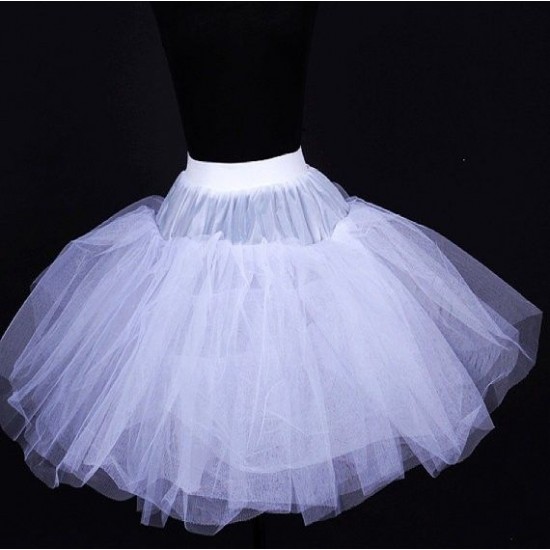 SS1 Petticoat black white Lolita lace Slip Skirt net support