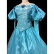 B178 Ariel park version gown fabric with Swarovski brooch The little mermaid ligh Blue version