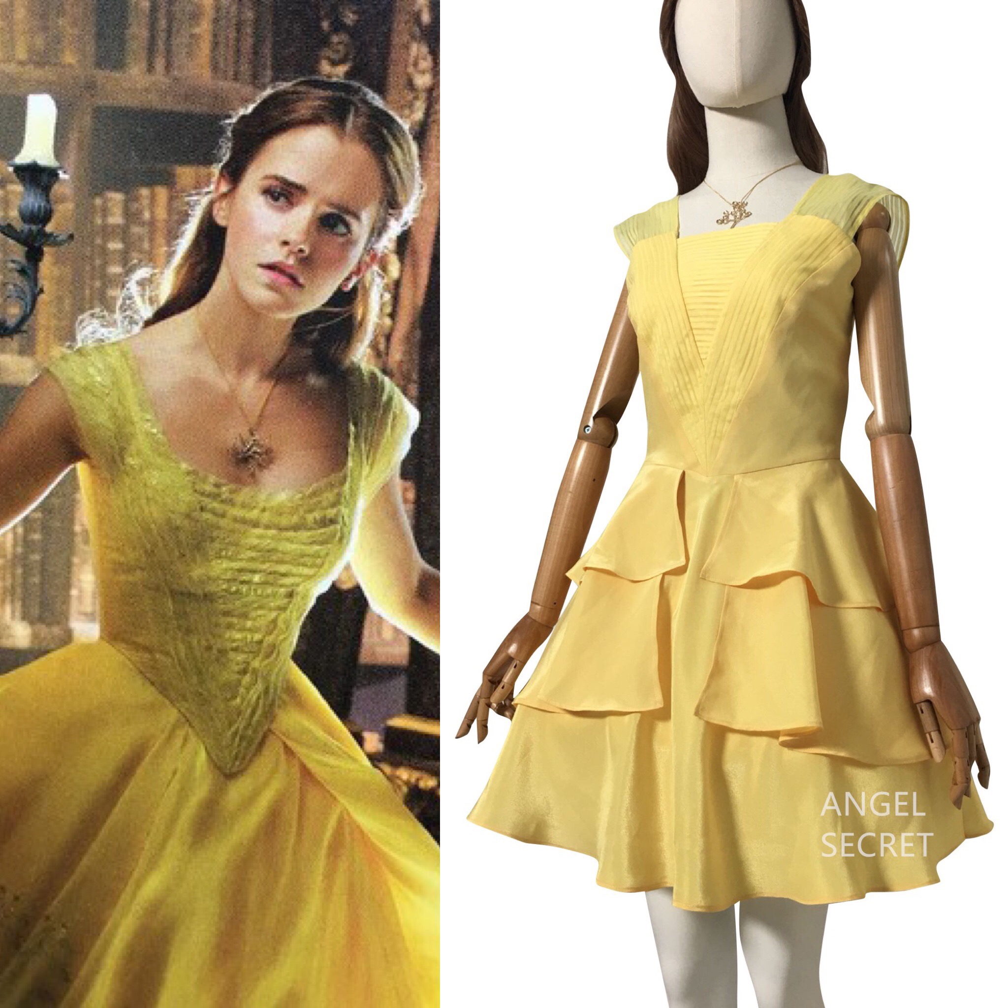 belle yellow dress