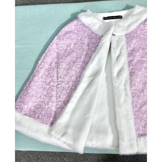 c255 Rapunzel pink cape