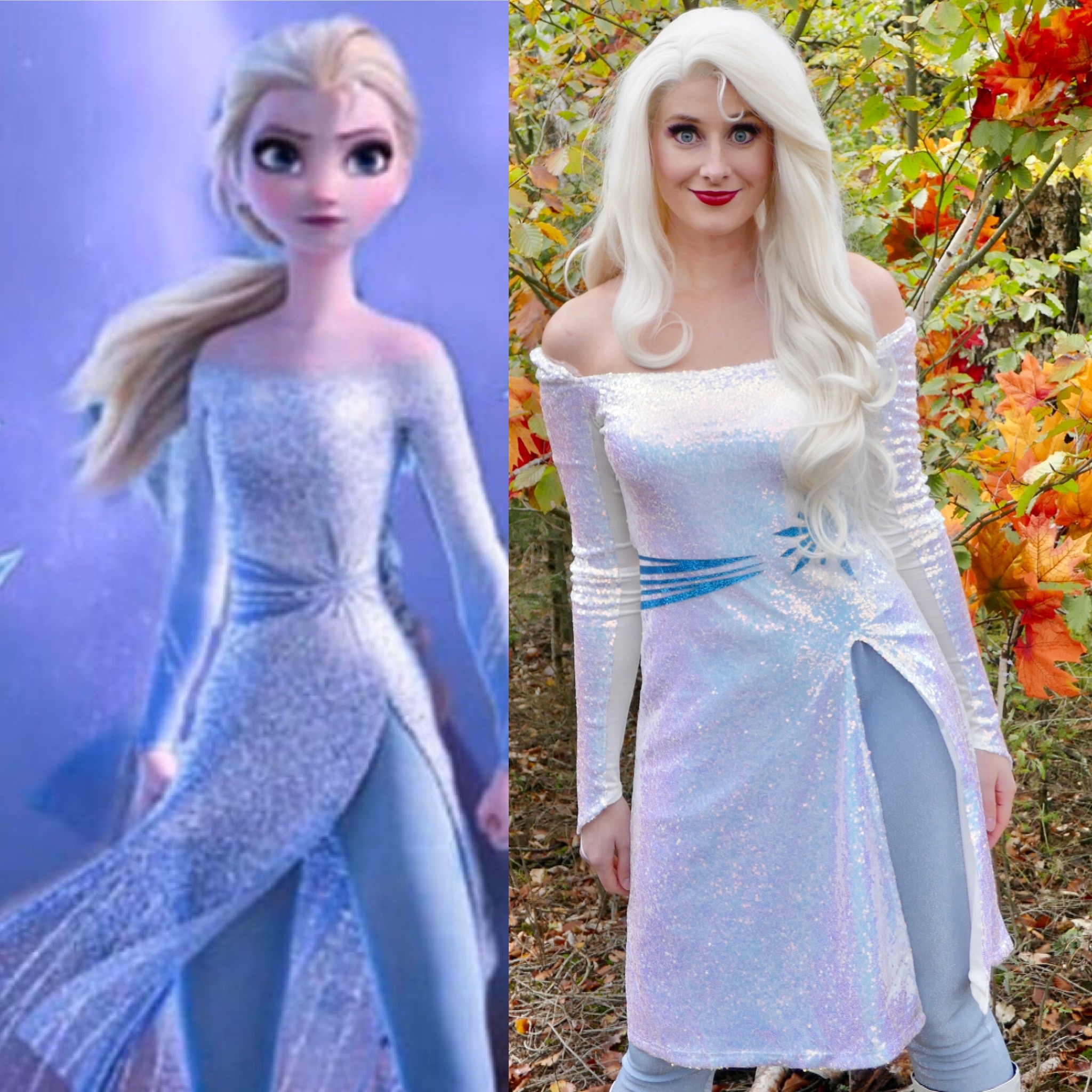 Adult Custom Made Frozen 2 Elsa Inspired Under Dress and Leggings Snow  Queen Cosplay Costume - Etsy