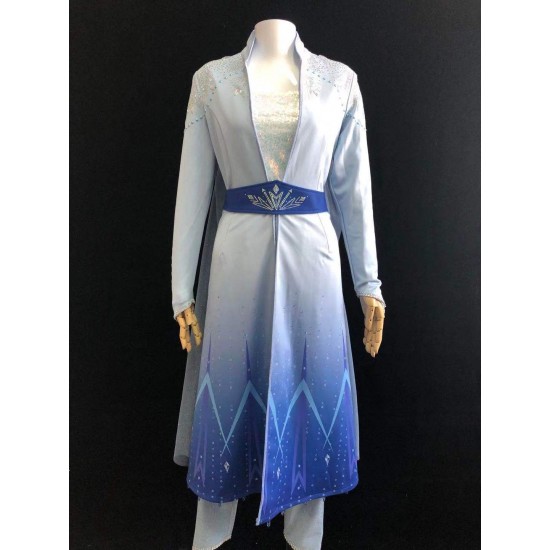 D87 Frozen2 Elsa underdress costume with full sequins version