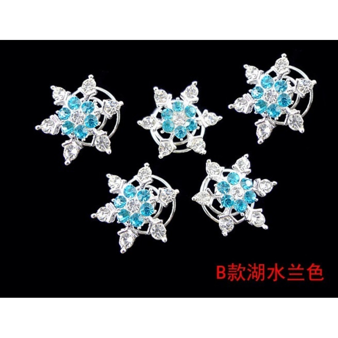 Hp11 5pcslot Stu Snow Hairpins Blue For Movies Frozen Snow Queen Elsa Cosplay Costume Wig 5022