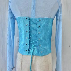 J699CS  Elsa Cosplay Costume corset with sleeves only