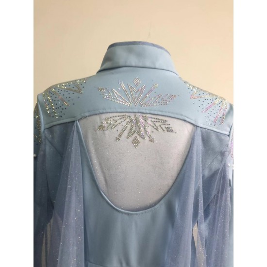 j887 Frozen2 Elsa dress costume new FULL rhinestone version