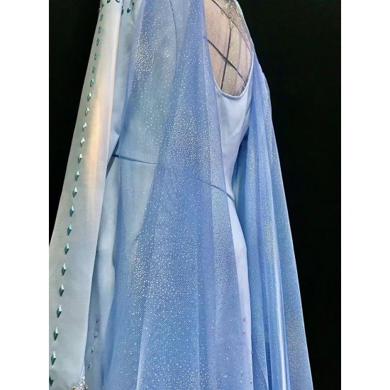 j887 Frozen2 Elsa dress costume new FULL rhinestone version