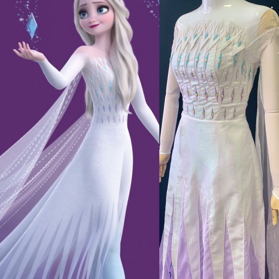 J908 Frozen2 women Elsa dress costume show yourself five spirit 